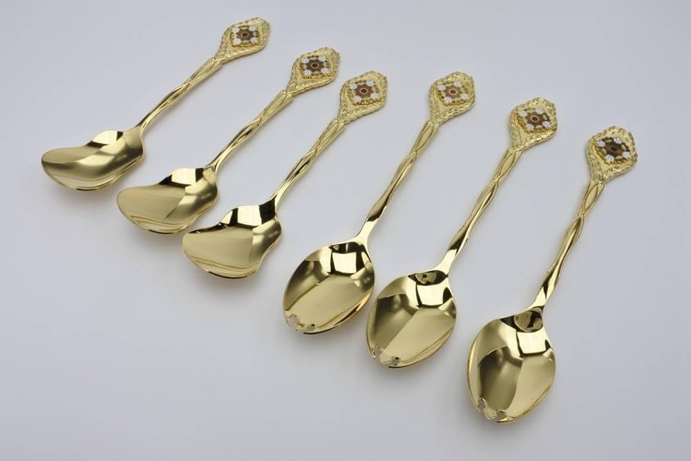 新品希少！勲一等旭日桐花大綬章受賞記念 金仕上げスプーンセット　カトラリーセット Amazon.co.jp: 勲一等旭日桐花大綬章受賞記念 金仕上げ 3客